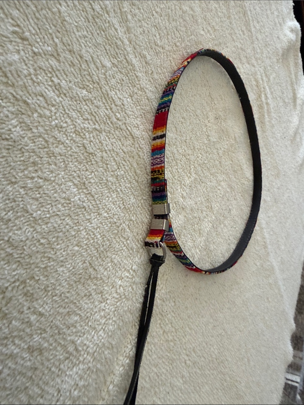 Multi colored cowboy hat band. Brand new never been on a hat